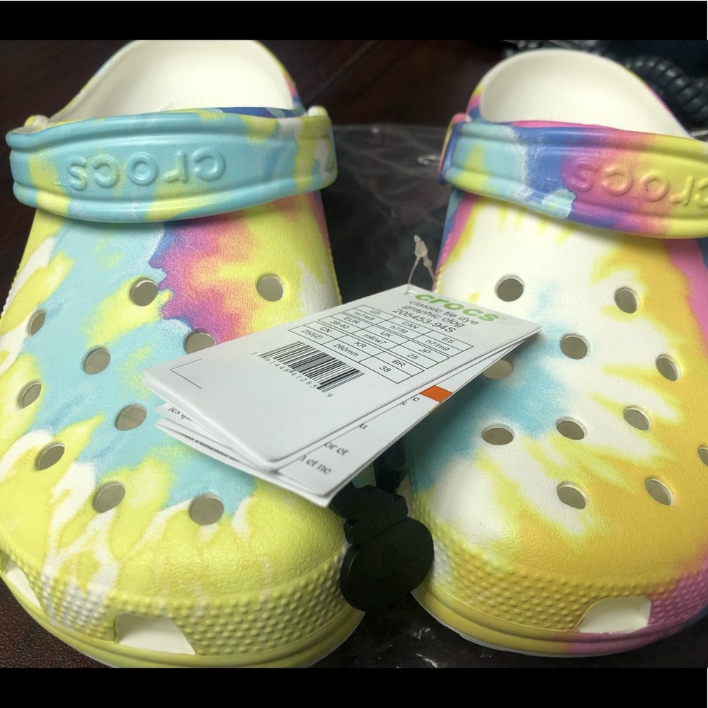 Brand New Tie Dye Crocs